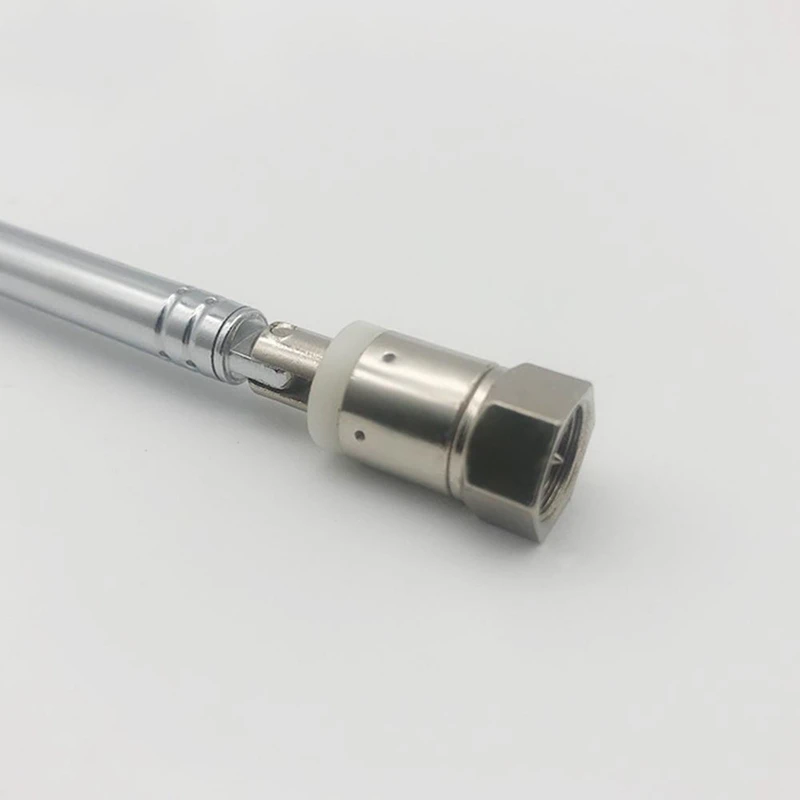 Rod Antenna 3.5mm Adapter FM Radio Antenna Replacement Telescopic Screw F Type Male Plug Connector AV Stereo Receiver