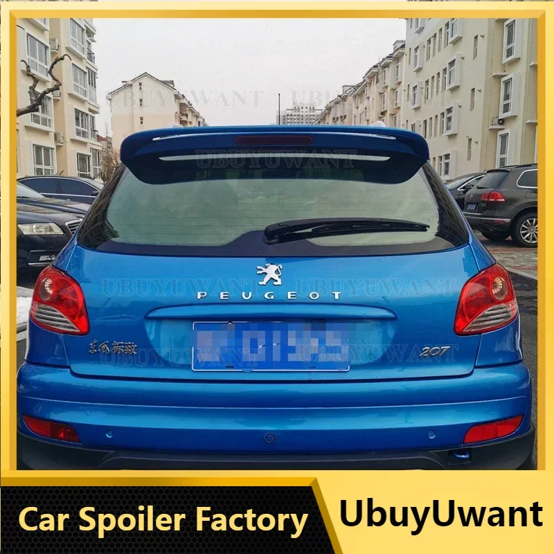 Per Peugeot 207 Spoiler 2006-2013 Peugeot 207 Spoiler Di Alta Qualità Abs Materiale Plastico Auto Ala Posteriore Colore Spoiler Posteriore