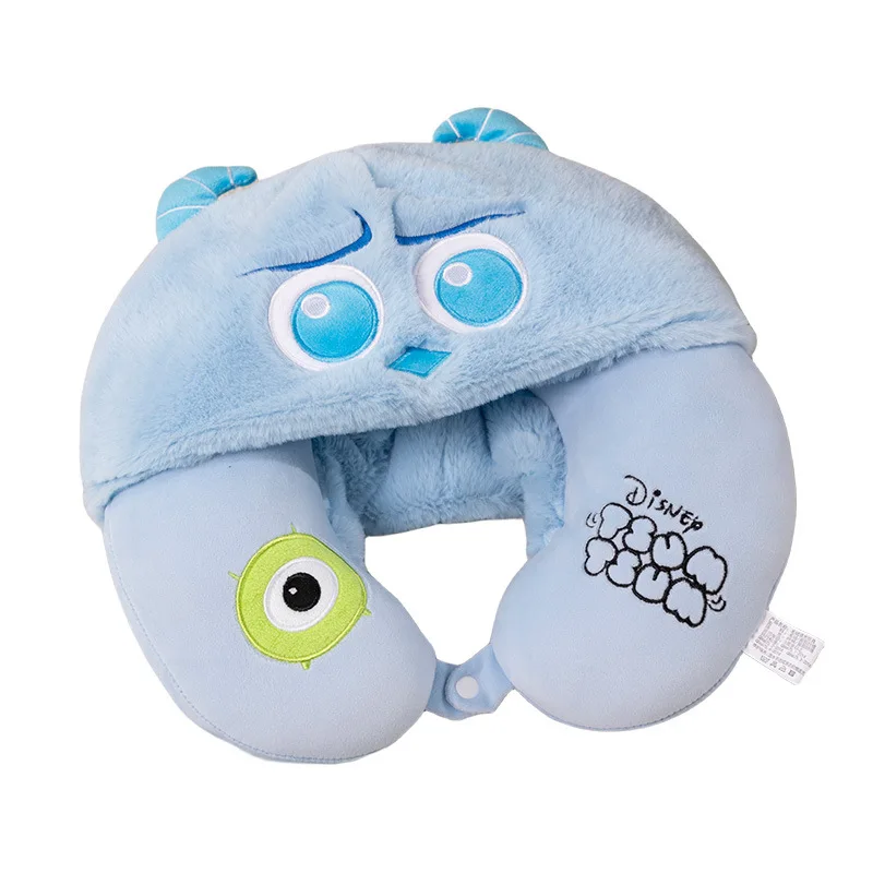 Disney Cartoon Stitch U-shaped Neck Pillow Alien Stuffed Anime Comfortable Sullivan Nap Pillow Airplane Travel Pillow Gifts 5