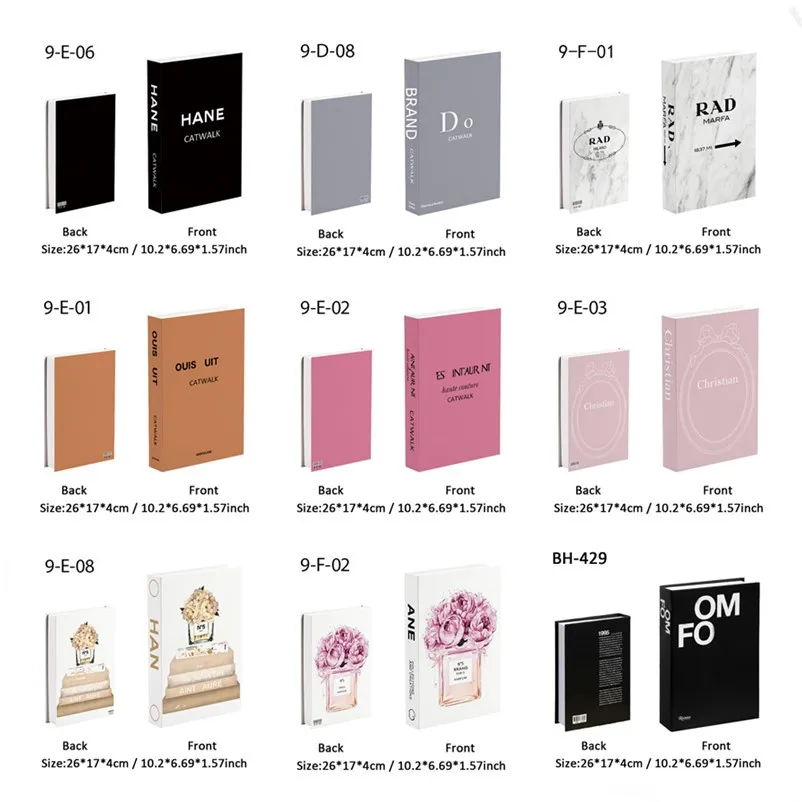 Роскошный бренд Perfum под заказ коробка для хранения искусственных книг черная белая модная Девушка искусственная декоративная книга журнальный столик украшение спальни