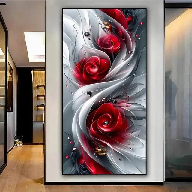 Pittura Con I Numeri Per Adulti HEIBAGO – Kit Paesaggio Verde Su Tela 30x40 Cm, Colori Acrilici Coprenti E Pennelli Inclusi - 5