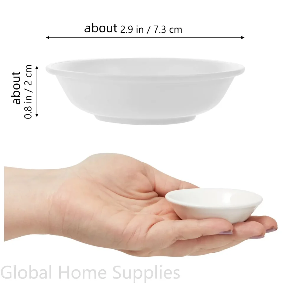Set 4 Ciotoline In Ceramica Giapponesi Per Salsa E Contorni | Piattini Per Wasabi, Salsa Di Soia E Condimenti