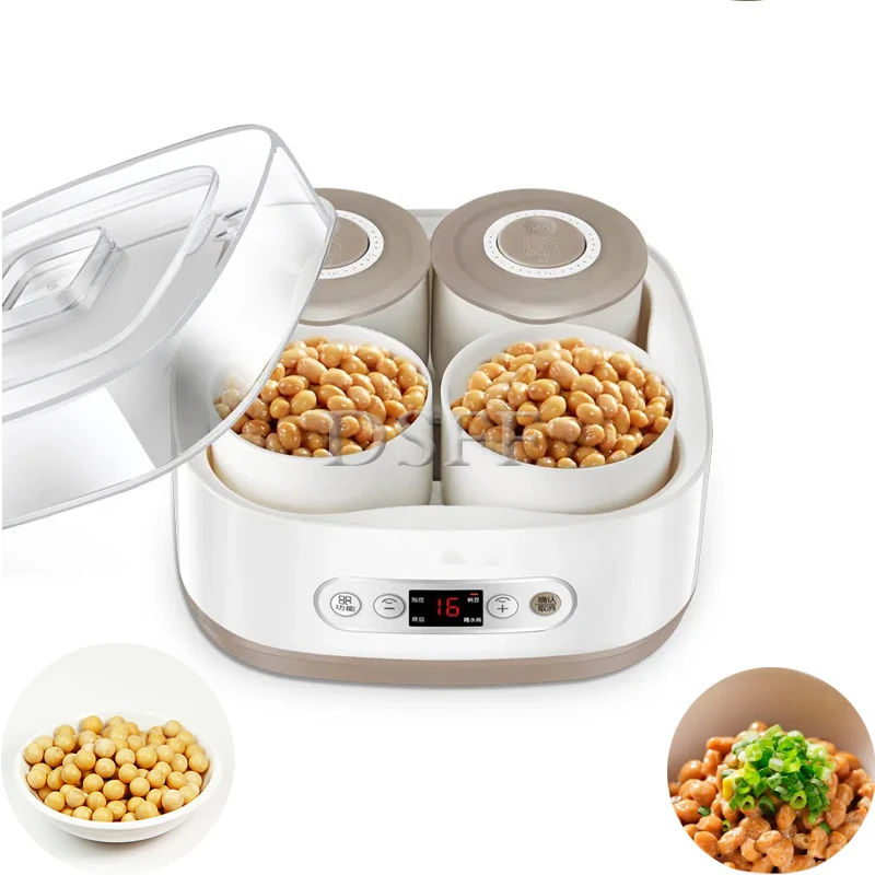 

1.5L Household Natto Machine, Electric Rice Wine Yogurt Machine, Automatic Fermentation Machine, Ceramic Container 220V