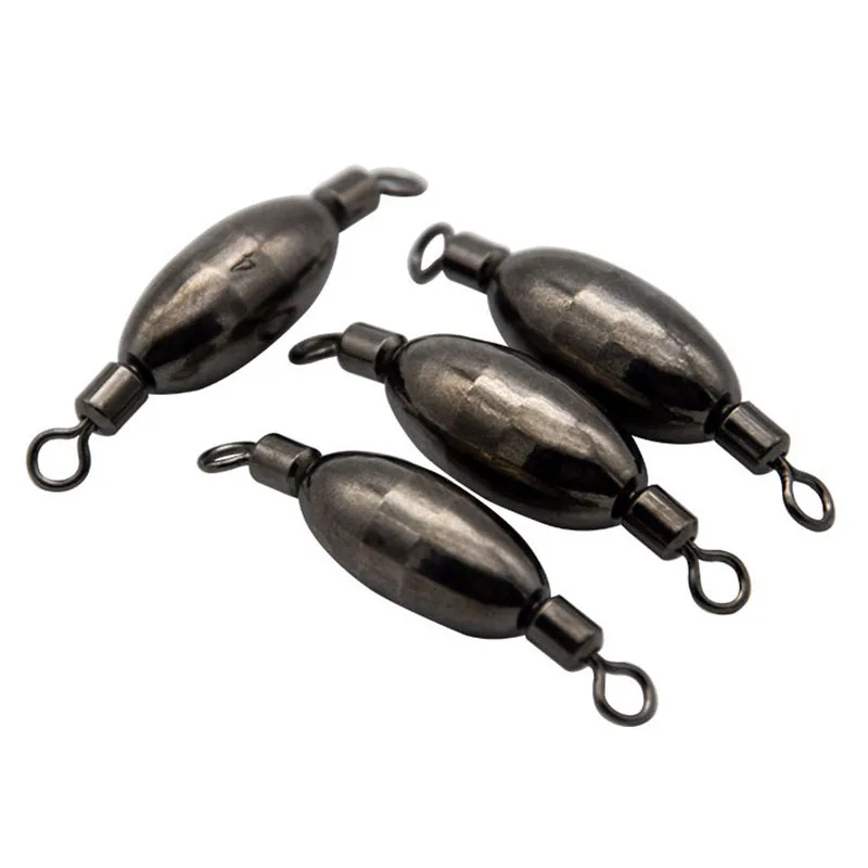 Plomos giratorios de pesca de 30 piezas, plomos de latón con interior giratorio, Plomo sólido, 1,2g-18g, accesorios de aparejos de pesca