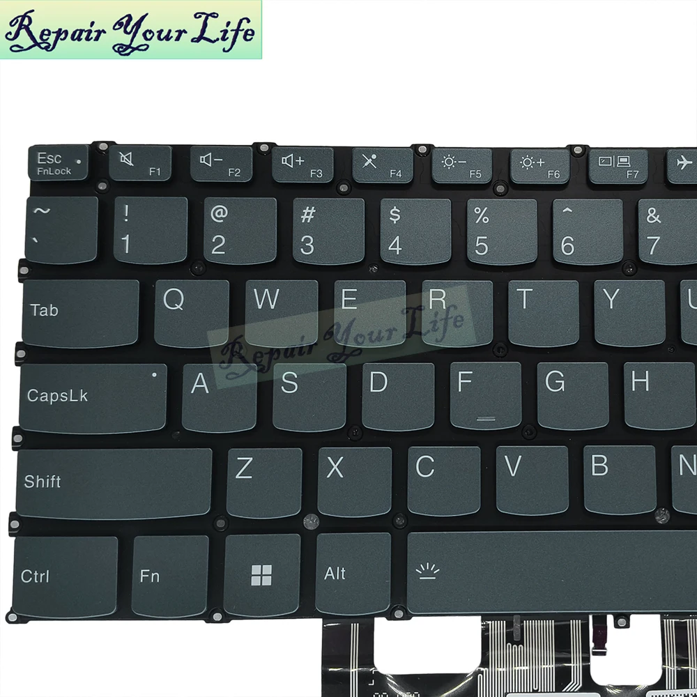 Teclado Retroiluminado dos Eua para Lenovo Lenovo Yoga 14ial7 14arb7 Yoga 14c Ial7 Notebook Pt4sb-us V215220as1 Sn21f91212 Sn21g96020 Novo - Imagem 4