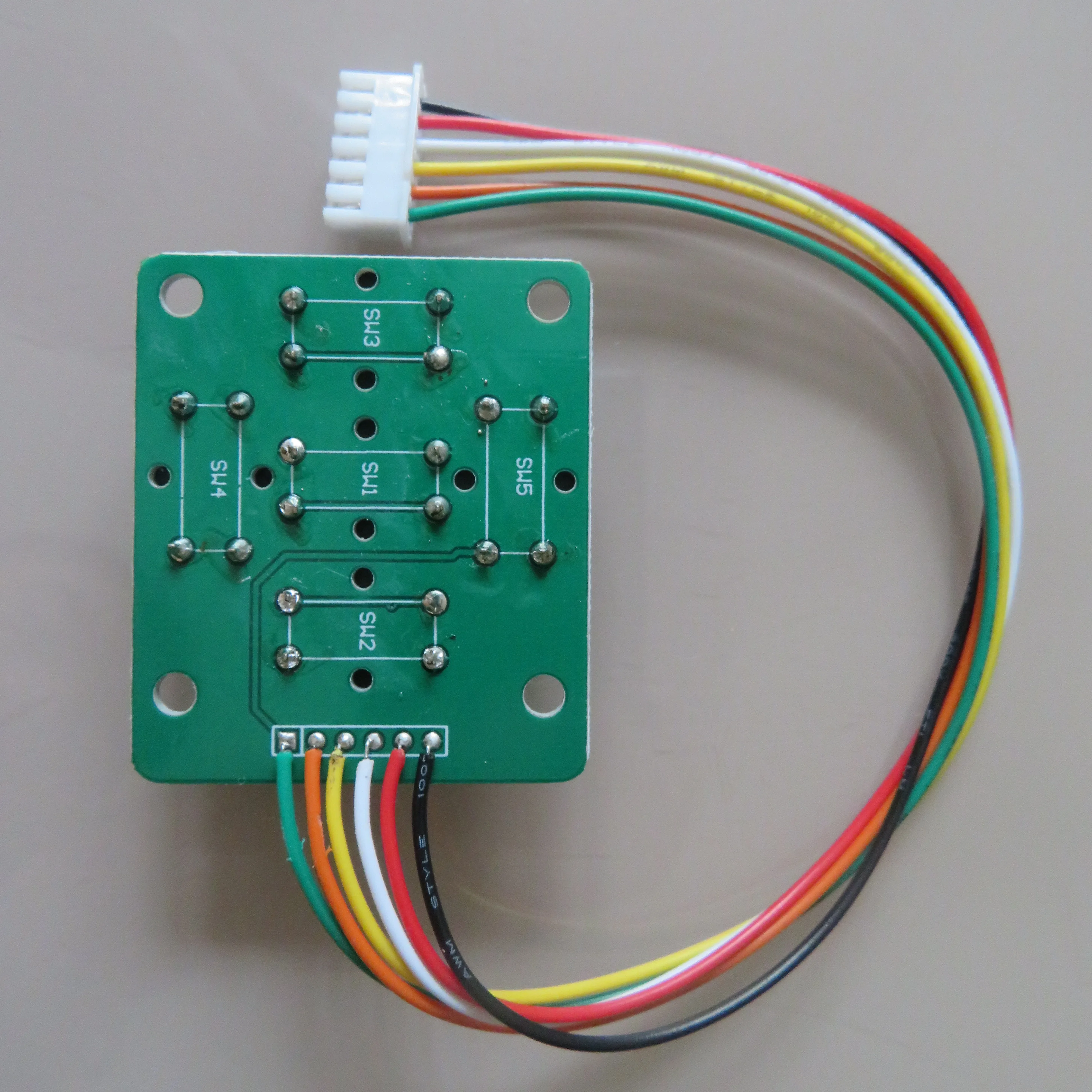 Tactile Switch 1 set 5 way direction ON BOARD with cable cover cap push button