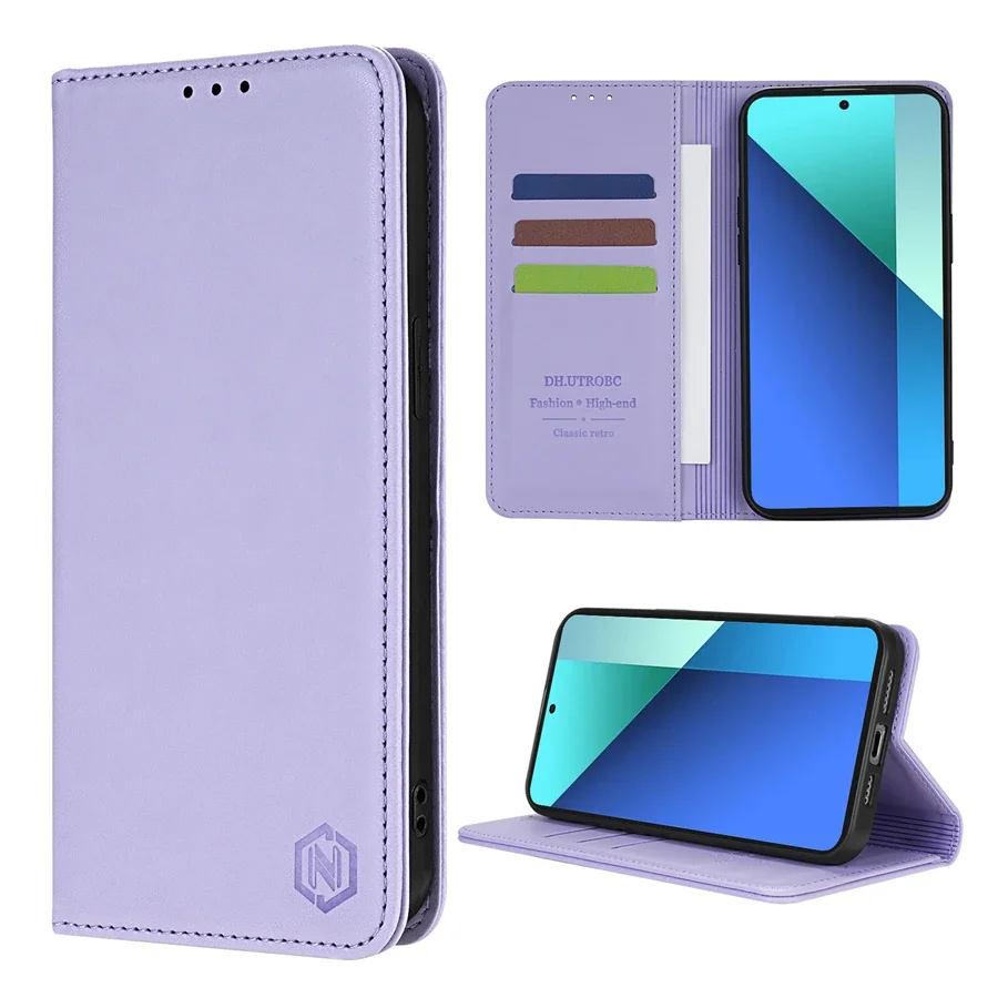 Luxurious Magnetic Wallet Flip Leather Case with Card Slot
