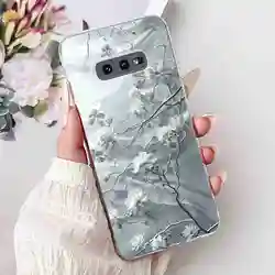Floral Design Soft Silicone TPU Protective Case - Fashion Painted Flowers Cover for Samsung S10e (6016)
