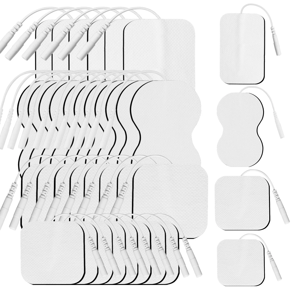 Electrode Pads TENS EMS Electrode Pads Electrode Stickers For Physiotherapy Massager Nerve Muscle Stimulator Conductive Gel Massage Patches
