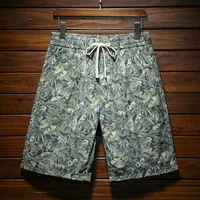 Summer Beach Shorts Men2024New Fashionable Color Pattern Loose Breathable Pants Outdoor Trendy Cropped Pants 1