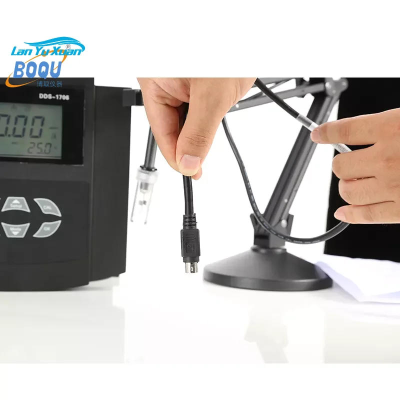 

BOQU Manufacturer DDS-1706 Laboratory Benchtop TDS Salinity Conductivity EC Meter Controller With Temperature Compensation