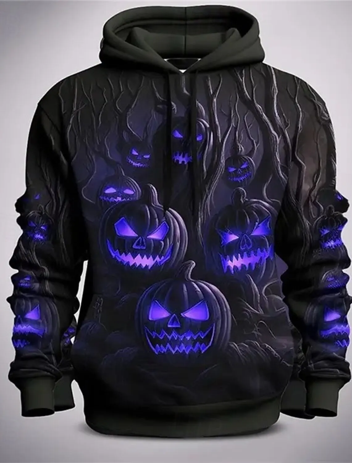 thumbnail image 1 of Sudadera con capucha de Halloween 2024 nueva con patrón de bolsillo frontal 3D para parejas, fiesta de disfraces de carnaval de Halloween, fiesta de impresión 3D, festival, 1 of 4