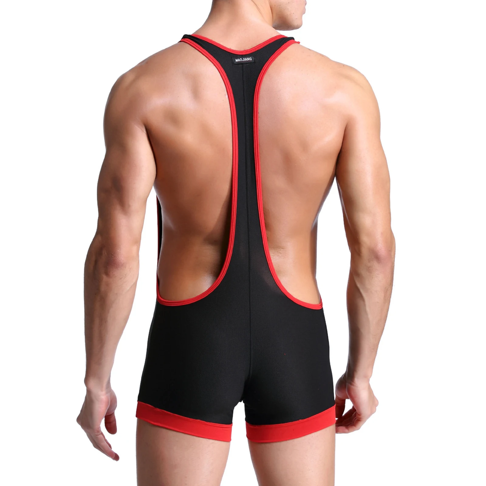 Man One-piece Suspenders Bulge Pouch Jumpsuit Bodysuit Shorts Wrestling Pants Briefs Underwear sports jumpsuit for men