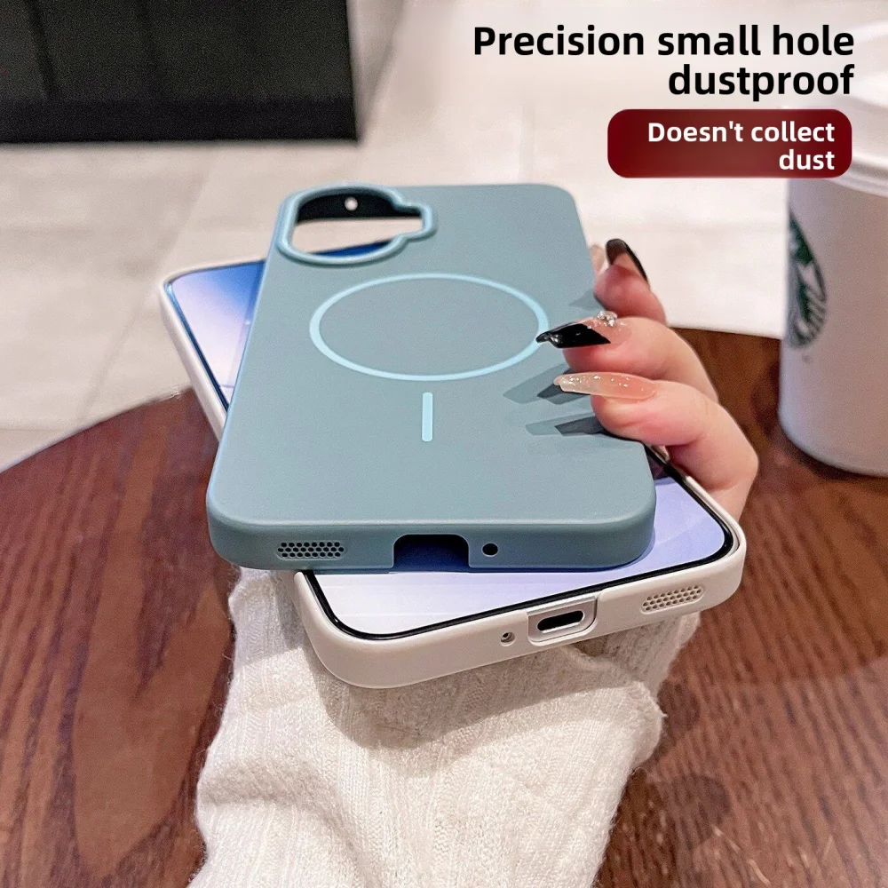Sleek Magnetic Wireless Charging Protective Back Cover