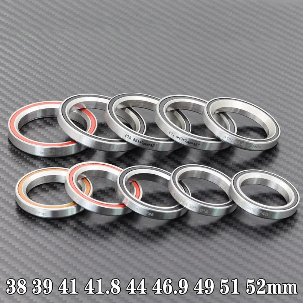 Bike Headset Bearings 1&times; 1.5 1 1/8inch 45/36 Angle Bicycle Part 38/39/41/44/49/52mm Headset Repair MTB/Road/Bicycle Parts bike headset bearings