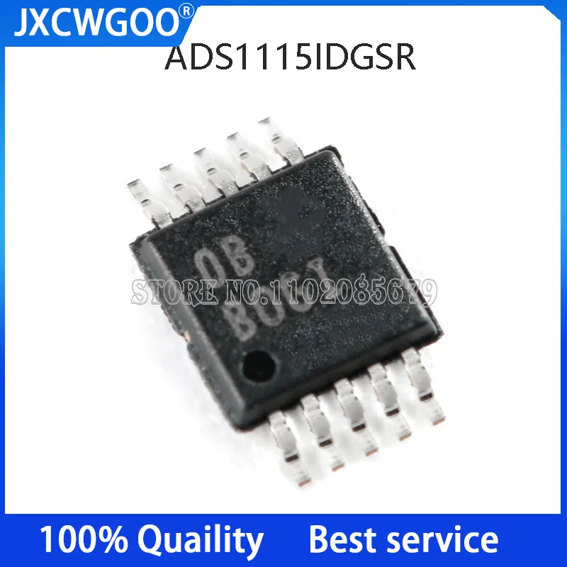 5PCS ADS1115IDGSR MSOP 10 16 bit analog to digital converter chip New