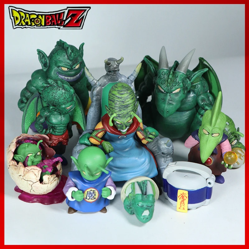 9pcs Anime Dragon Ball Figure Gk King Piccolo Family Action Figure Pvc