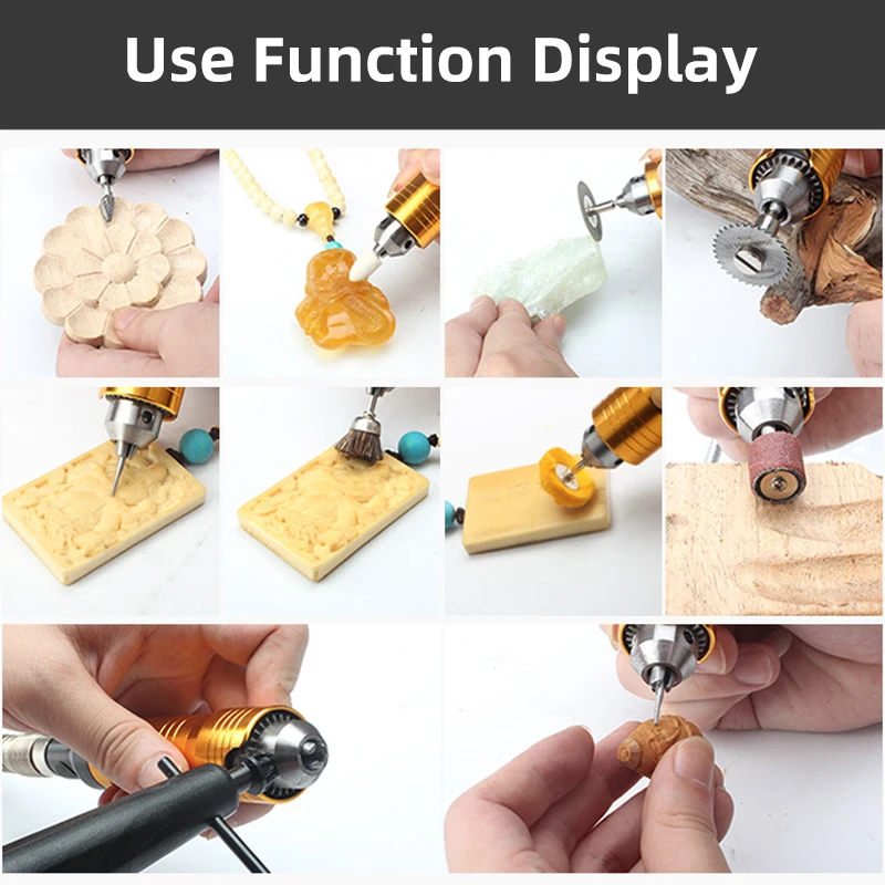 Hanging Flexshaft Mill 680W/980W Electric Jewelry Grinding Polishing Tools Stepless Speed Stone Wood Sanding Pen Polishing Tool 6