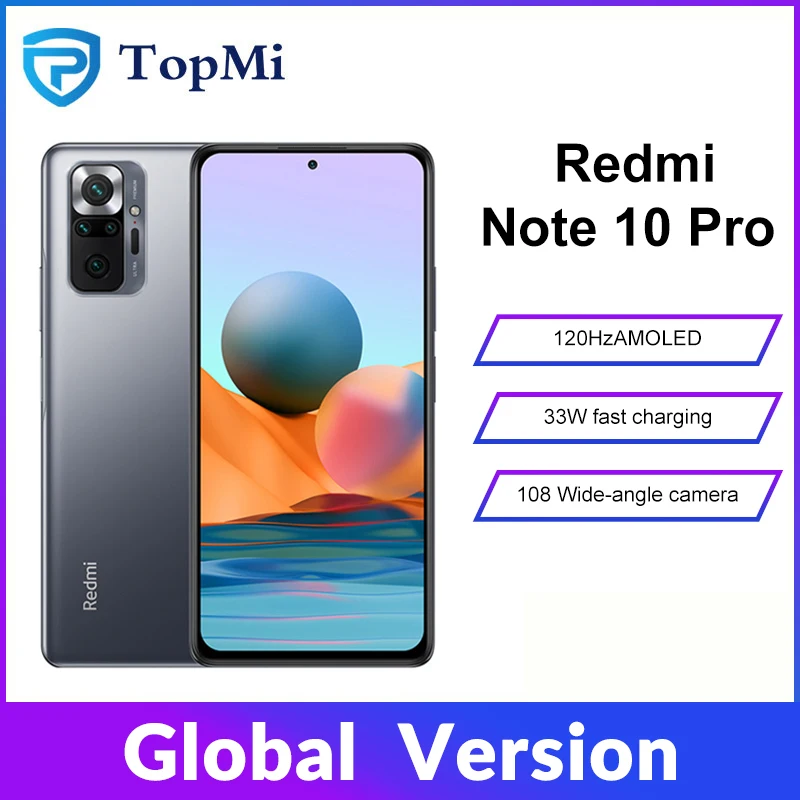 Redmi Note 10 Pro Dual SIM Aurora Green 256GB and 8GB RAM (6941812714089)