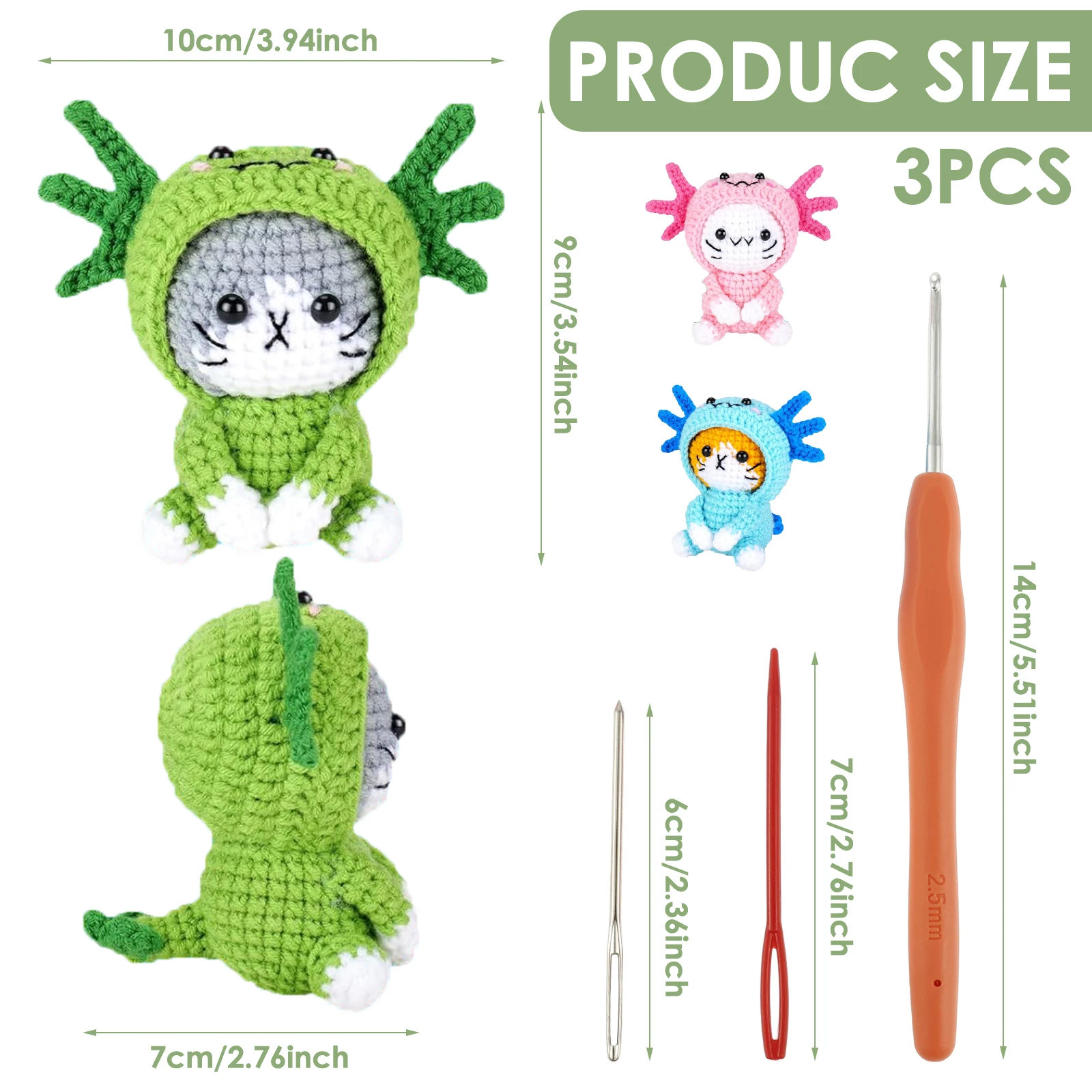 Adorable Cat Crochet Kit for Beginners 14 S96e1d6cc77f547d4a206239e0163d8cbV