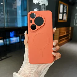 Enhanced Liquid Silicone Magnetic Wireless Charging Case - Premium Protective Cover for Mate 40 (SCH)