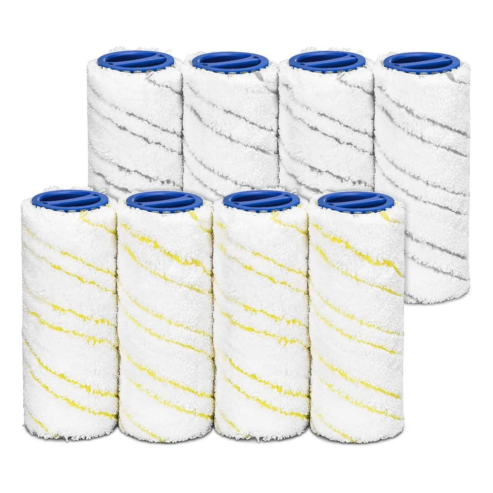 

8 Piece Replacement Parts Roller Set for Karcher FC7 FC5 FC3 FC3D EWM2 Electric Hard Floor Cleaner, Replacement Rollers