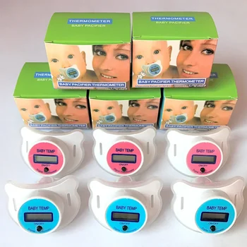 Infants Baby Practical Digital Temperature Pacifier LCD Nipple Oral Thermometer Mouth Alarm Electronic Gadgets Temperature 5