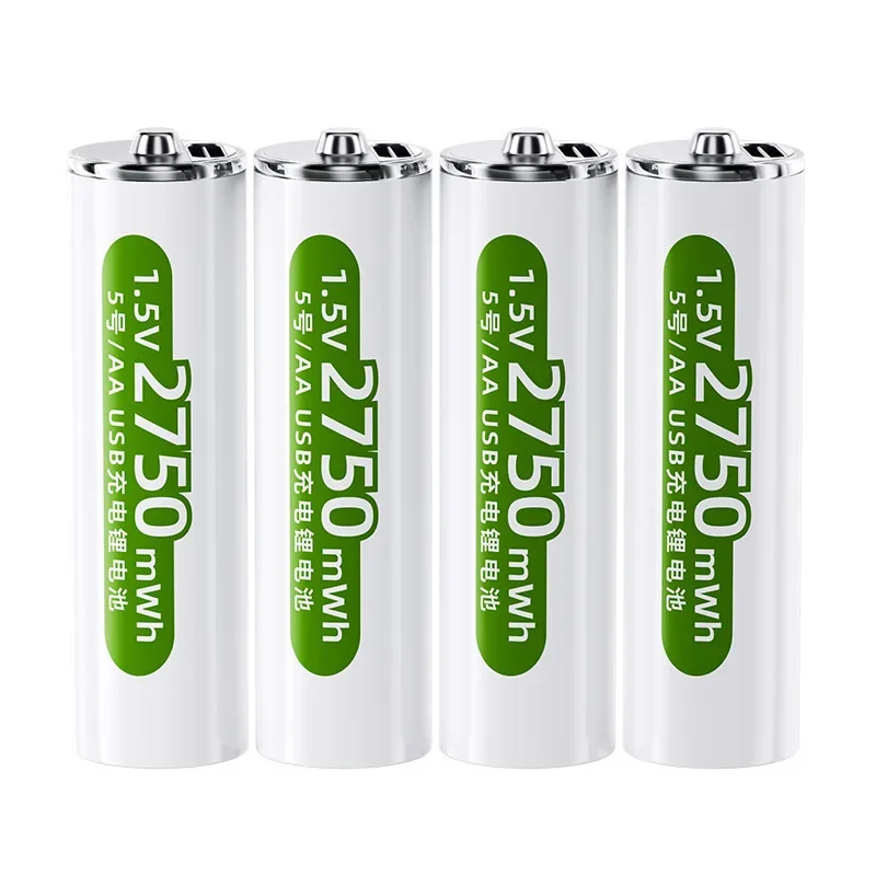 

Doublepow 1.5V AA Lithium Batteries Rechargeable battery USB interface Charge and use as needed 2750mWh Large capacity