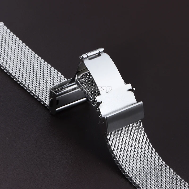 Stainless Steel Mesh Milanese Watch Band - Premium Metal Replacement Bracelet, 1.0mm
