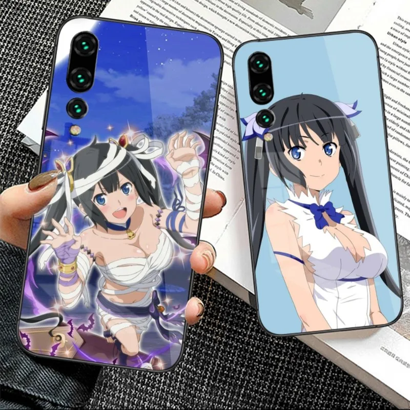 Danmachi Hestia мобильный телефон чехол для Huawei P50 P40 P30 P20 Pro Mate 40 30 20 Pro Nova 9 8 7 PC стеклянный чехол для телефона Funda