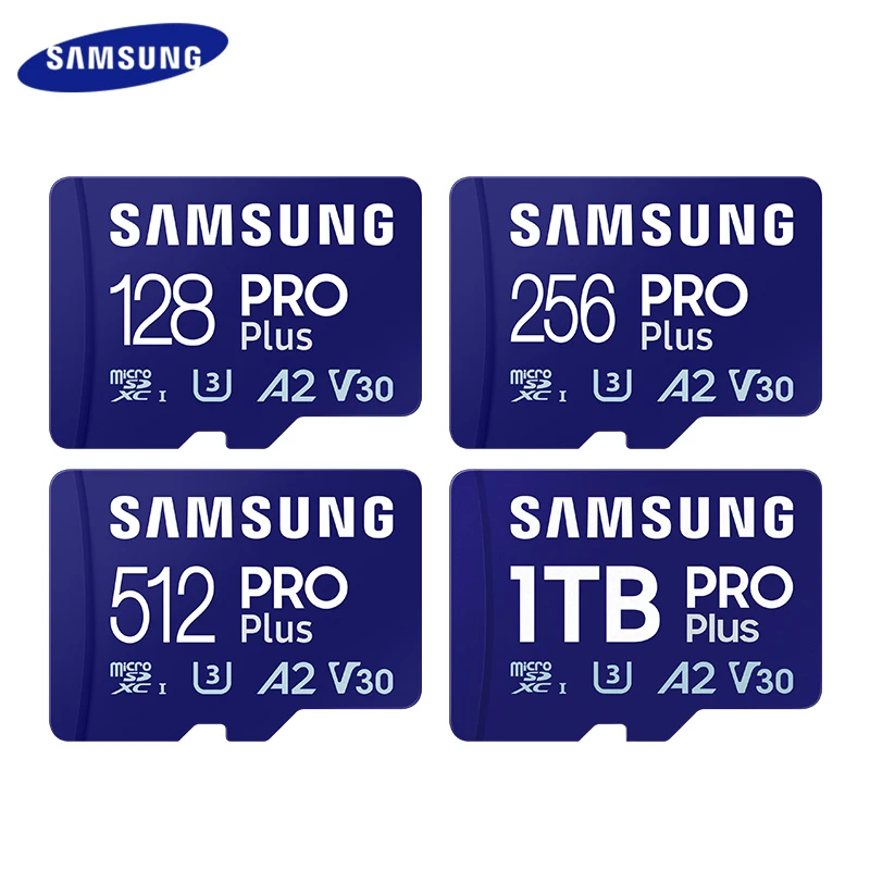 Original Samsung PRO Plus MicroSD Memory Card 128GB 256GB 512GB
