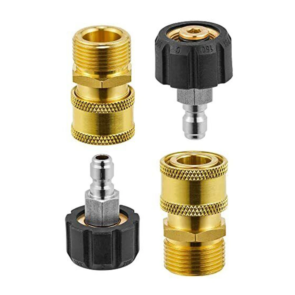 

Convenient Installations with M22 14mm to 1/4 Quick Connect Pressure Washer Adapter Sets Long term Solution for Your Needs