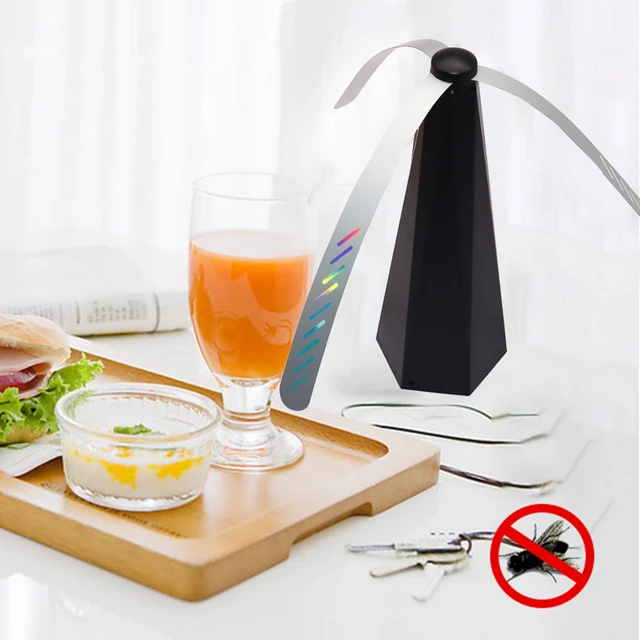 Ventilateur répulsif anti-mouches pour intérieur et extérieur, protection  alimentaire, recharge USB, destructeur de mouches automatique pour cuisine  - AliExpress