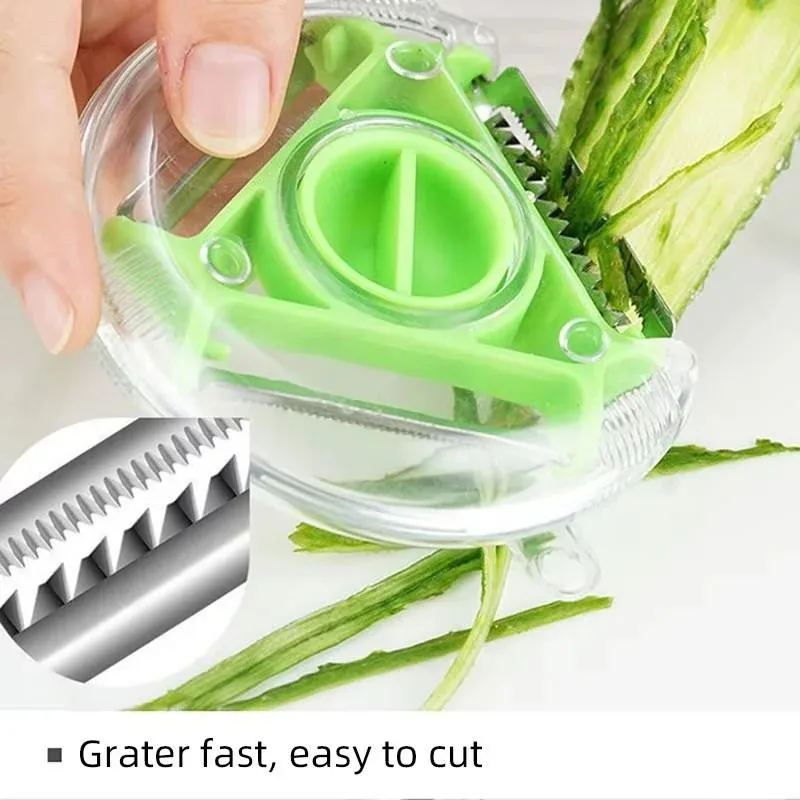 1pc 3 in 1 Magic Trio Peeler Set Slicer Shredder Peeler Cutter Multi Peel Blade Grater for Kitchen Tools Accessories