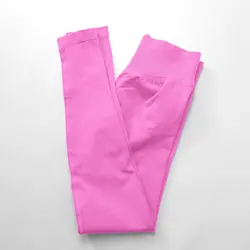 NCLAGEN Seamless Tummy Control Yoga Leggings - Squat Proof Scrunch Butt Fitness Tights - S (Bloom Pink)