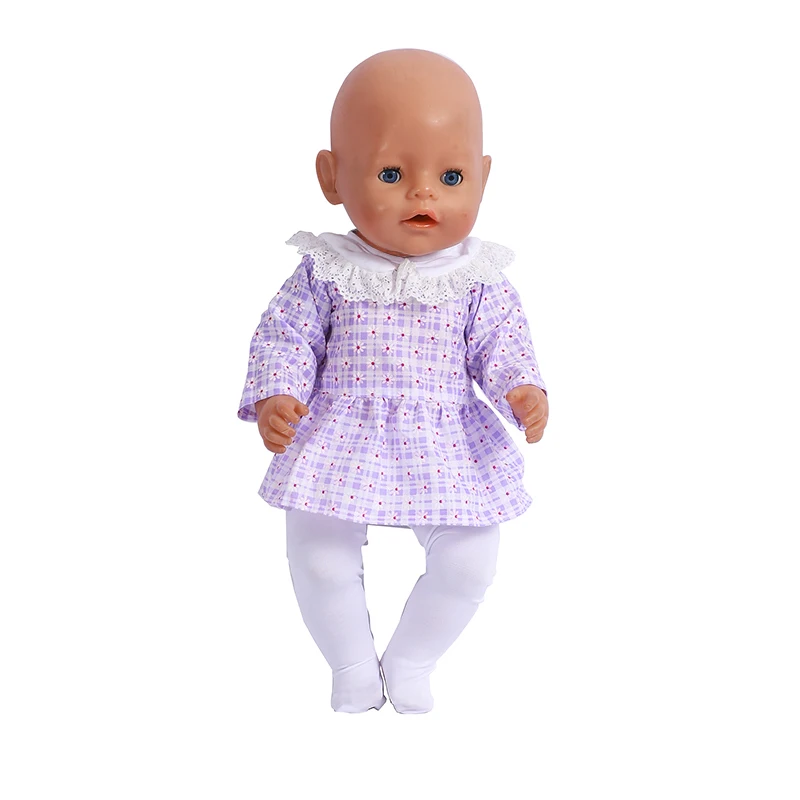 Baby Born 43 cm Clothes 17 Inch Doll Outfits Fashion Leggings Suit Handmade Girl Clothes for Doll Accessories DIY Toys Gifts barbie doll clothes,doll clothes accessories,doll clothes,doll accessories