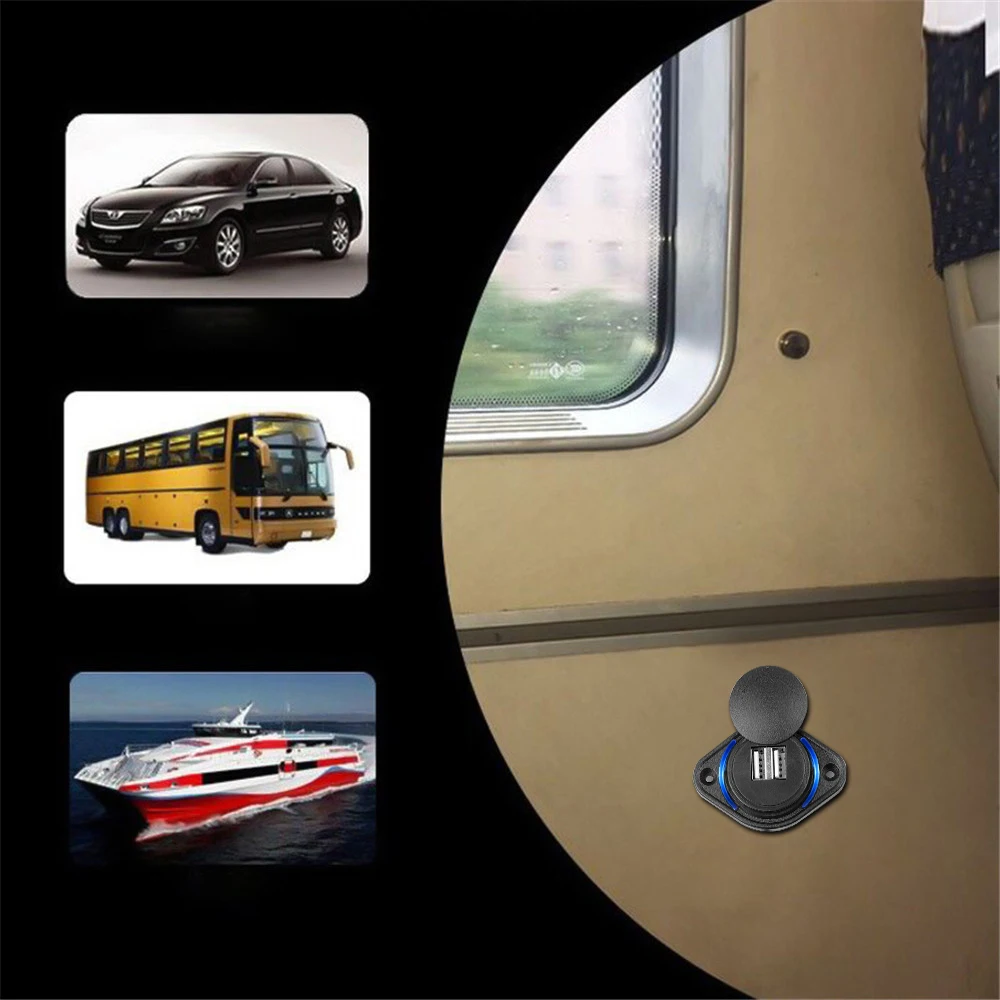 Universal Dual USB Car Charger Power Socket Adapter – 3.1A Rapid Charging for Vehicles and Outdoor Adventures