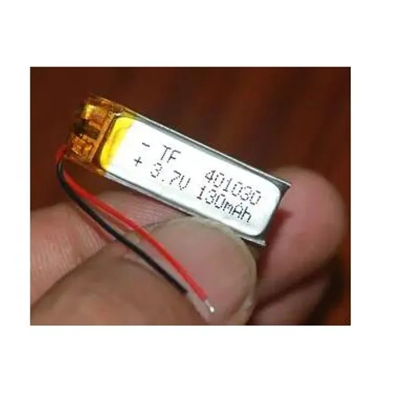 

2Pcs/Lot 3.7V 130MAh 401030 Polymer Lithium Ion Li-po Rechargeable Battery For Headset