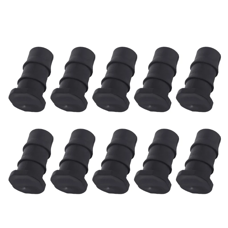 

Y1UU 10Pcs Drip Irrigation Fittings End Plug Barbed Connector End Caps Plastic Plug Nut for 16mm Irrigation Tubing Hose