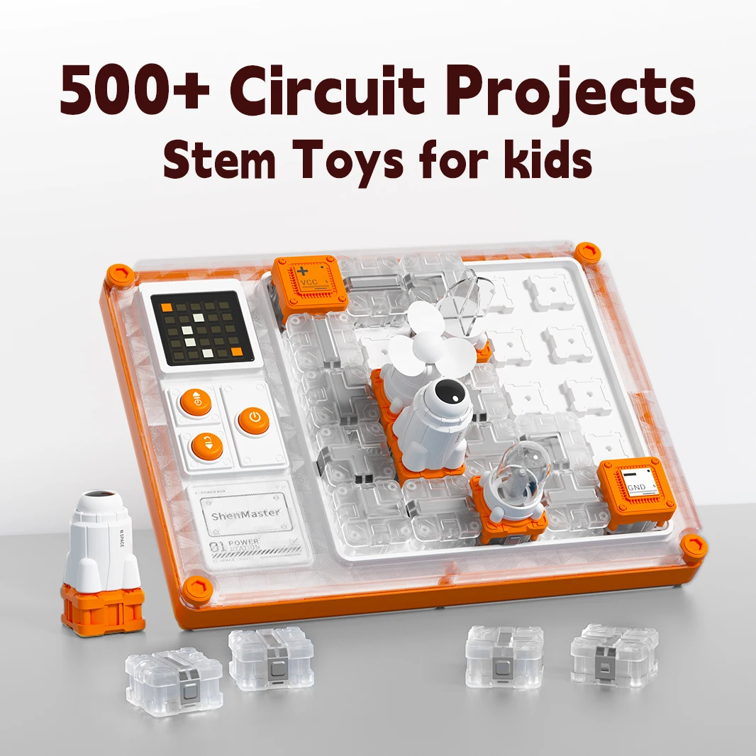 STEM Toy with 500+ Circuit Projects, Electronic Building Kit for Boys & Girls