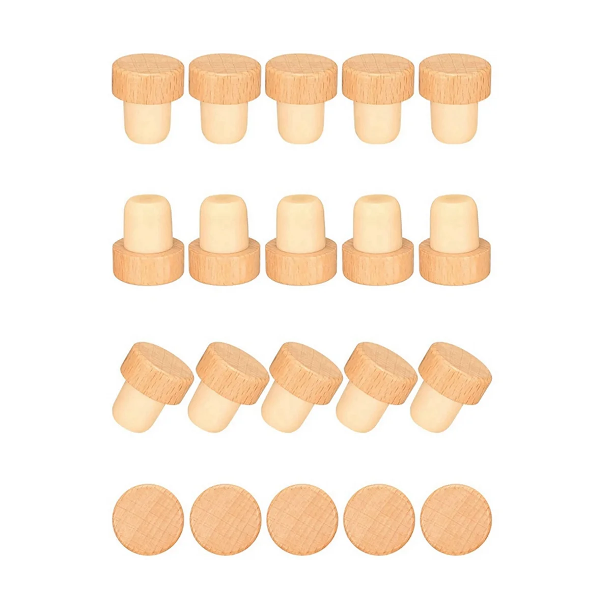 

Пробки Т-образные для дегустации вина, деревянные пробки Т-образной формы с буковым верхом, пробки для бутылок, 50 шт.