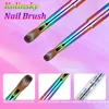 Lootaan Kolinsky Acrylic Nail Brush For Acrylic Application Nail Art Pen for Professional DIY Home Salon Manicure Extension Tool 4