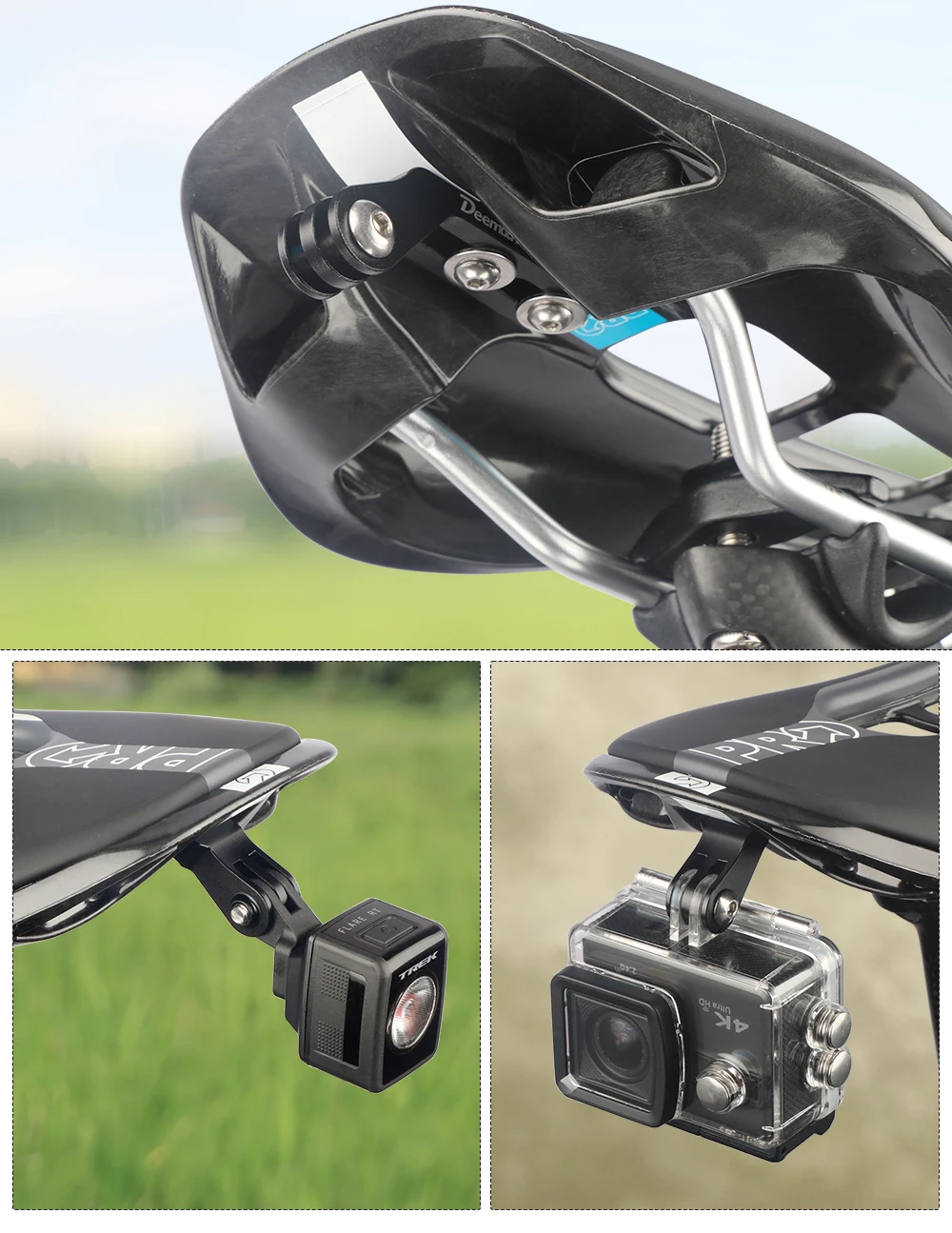 Fahrrad Sattel Licht Halterung Für Trek Bontrager Scheinwerfer Rücklicht Halterung Winkel Einstellbar Fahrrad Sattelstütze Schiene Hinten Licht Halter – Detail 13