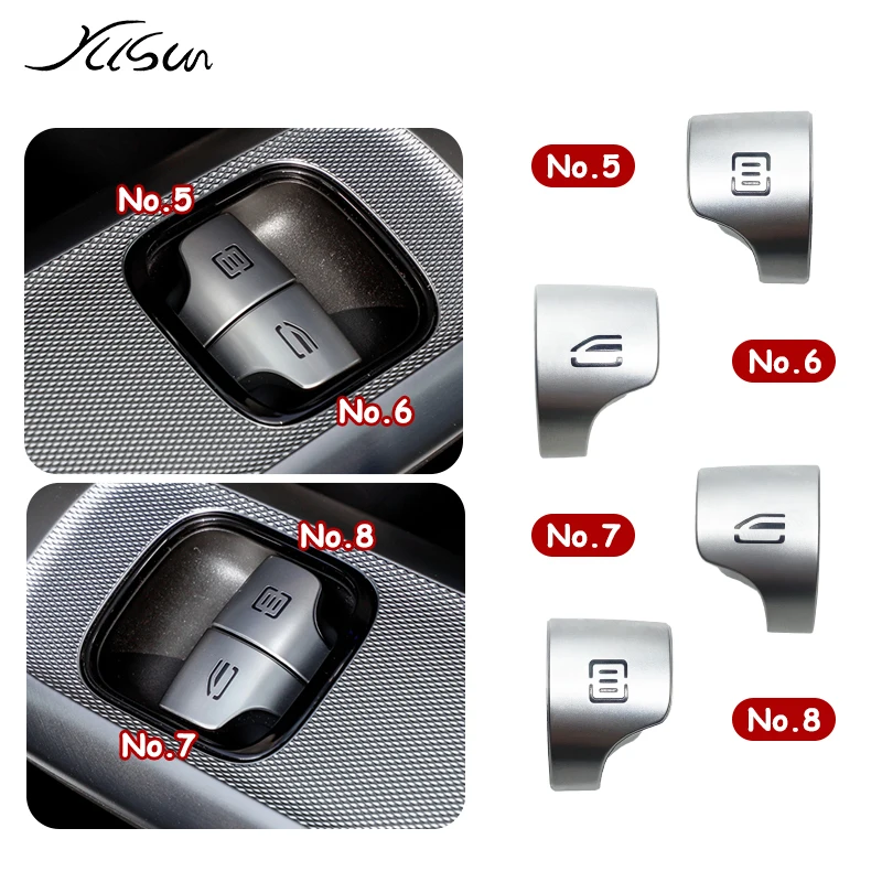 The main car window switch button for Mercedes Benz E-C GLC Coupe W206 W254 W214 maintenance button control tool A2069056604