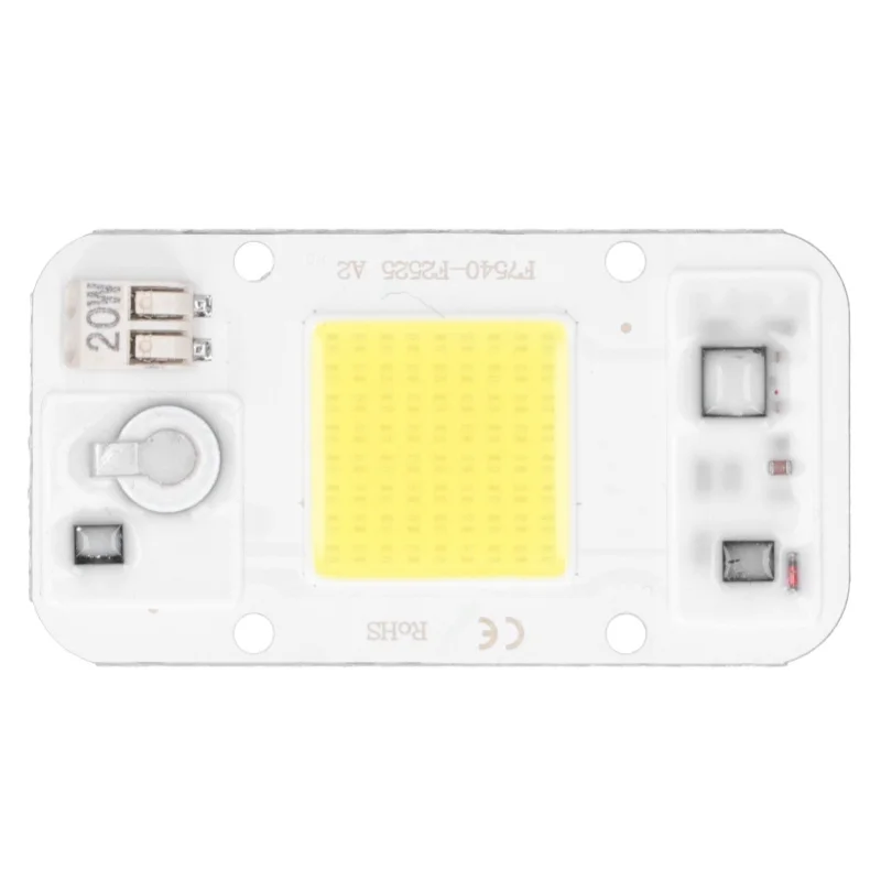 20W/30W/50W 220V LED COB 칩 램프 패널 용접이 필요 없는 백색 따뜻한 빛 풀 스펙트럼(백색광 20W)