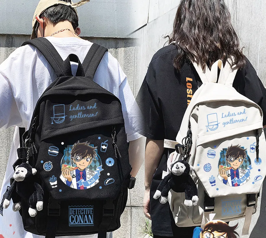 

Detective Conan Anime Backpack Cartoon Laptop Bag School Book Student Shoulder Computer Travel Bag Rucksack Cosplay