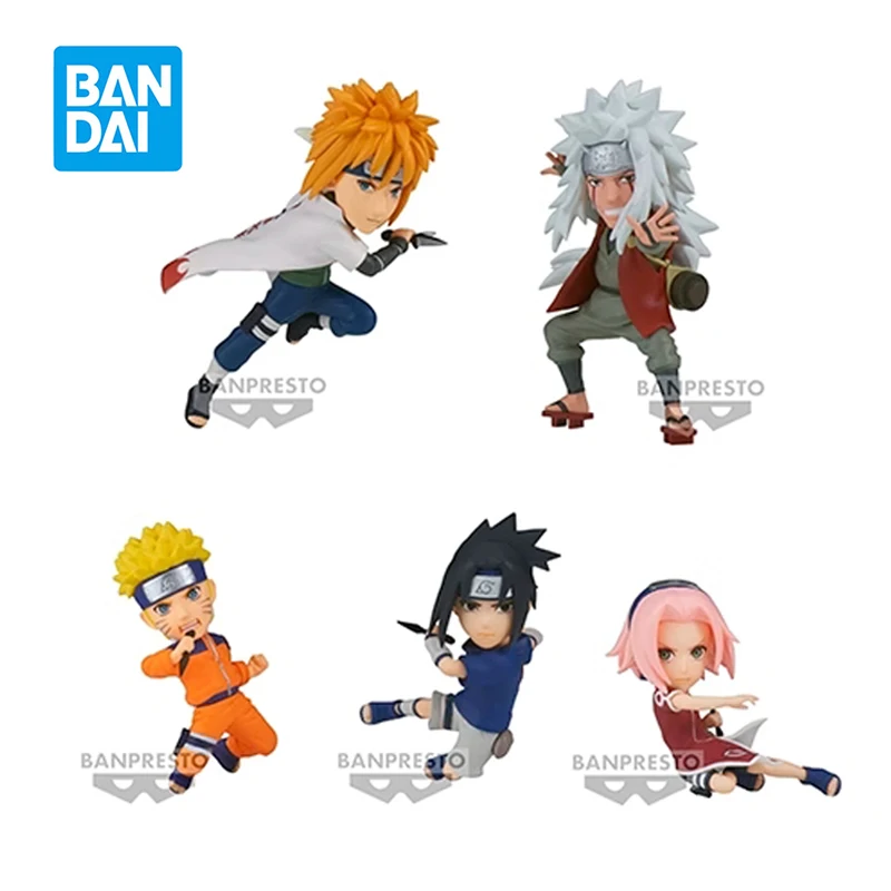 

In Stock Banpresto WCF Naruto World Collectable Figure Vol.2 Uchiha Sasuke Haruno Sakura Jiraiya Original Anime Model Child Toys