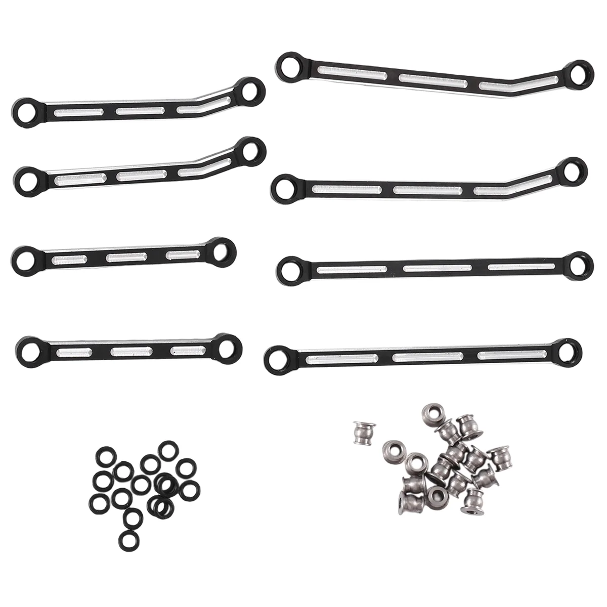 

8Pcs Metal High Clearance Suspension Link Rod Set 9749 for Traxxas TRX4M 1/18 RC Crawler Car Upgrades Parts,2