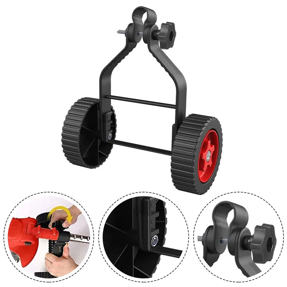 Universal Wheel Set String Trimmer Grass Cutter Adjustable Support Wheels Set For Trimmer Adjustable Support Wheel Set