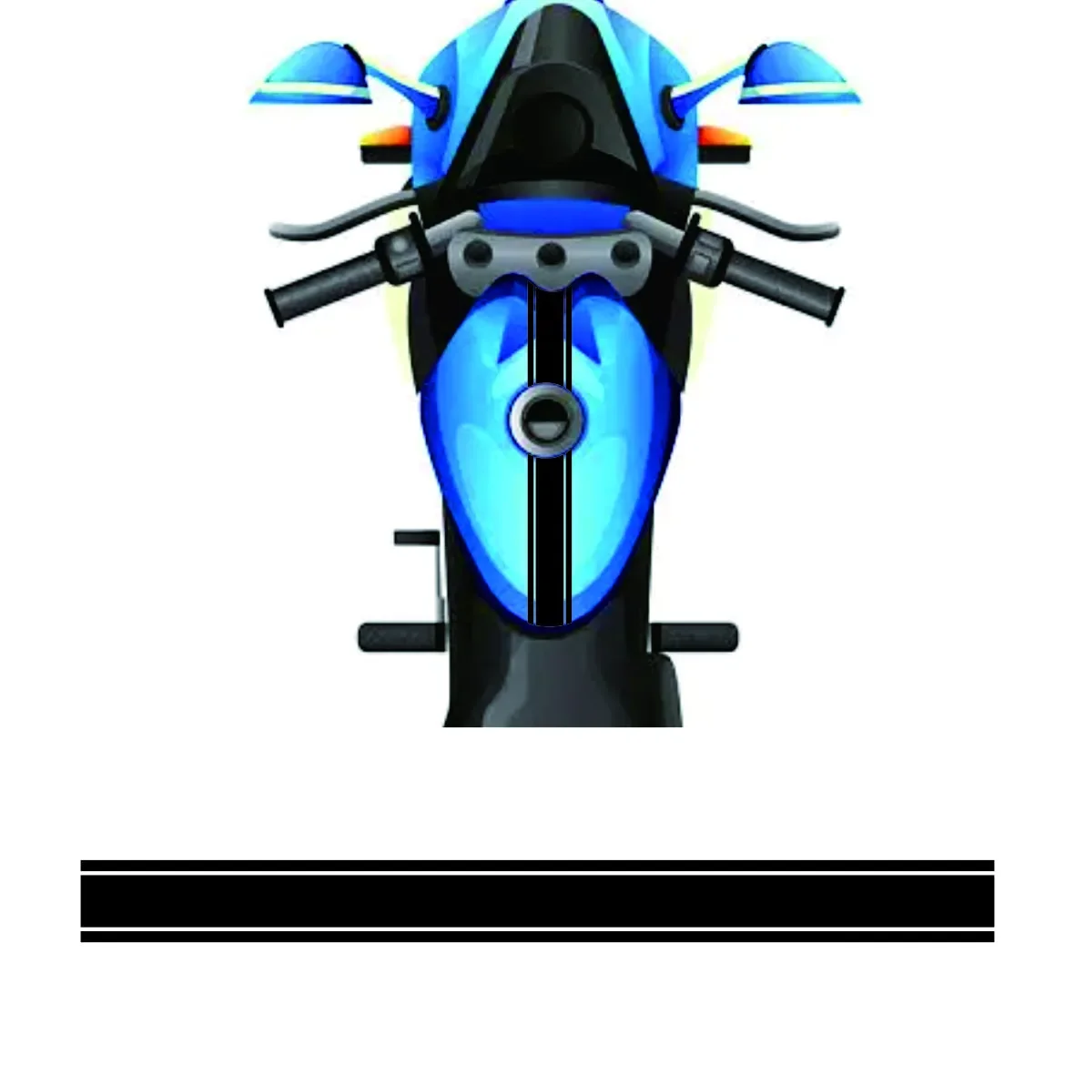 

50CM DIY Motorcycle Stickers for Fuel Tank Fairing Cowl Stripes Pinstripe Racing Helmet Motorbike Fender Waterproof Vinyl Decals